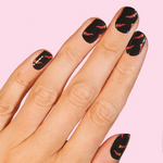 Carica l'immagine nel visualizzatore di Gallery, Smalto adesivo colore nero con disegni peperoncini rossi