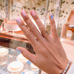 Carica l'immagine nel visualizzatore di Gallery, Smalto adesivo color rosa chiaro e celeste