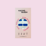 Carica l'immagine nel visualizzatore di Gallery, Package di smalto adesivo Set di 20 nail wraps colore lilla e decorazione stelle e lune dorate