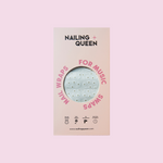 Carica l'immagine nel visualizzatore di Gallery, Package di smalto adesivo Set di 20 nail wraps fantasia margherite bianche su sfondo trasparente